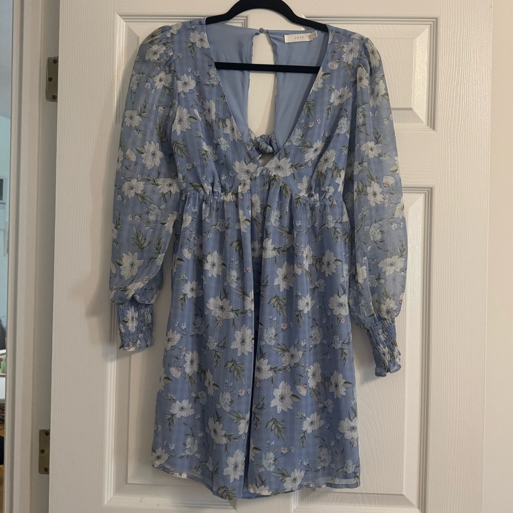 Lush Powder Blue Dress Top